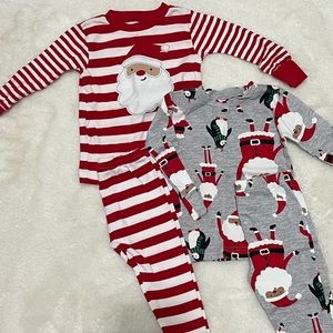 Carters Christmas pajamas Bundle - 12 month - excellent condition